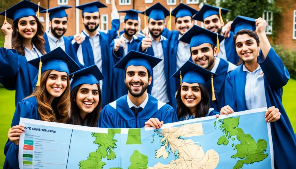 Pakistani students celebrating success